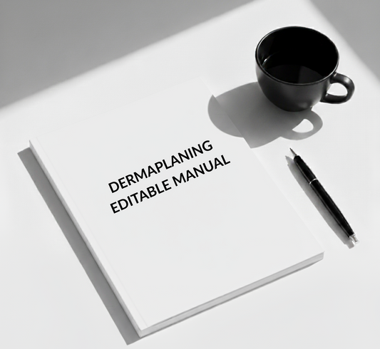 Dermaplaning Editable Manual