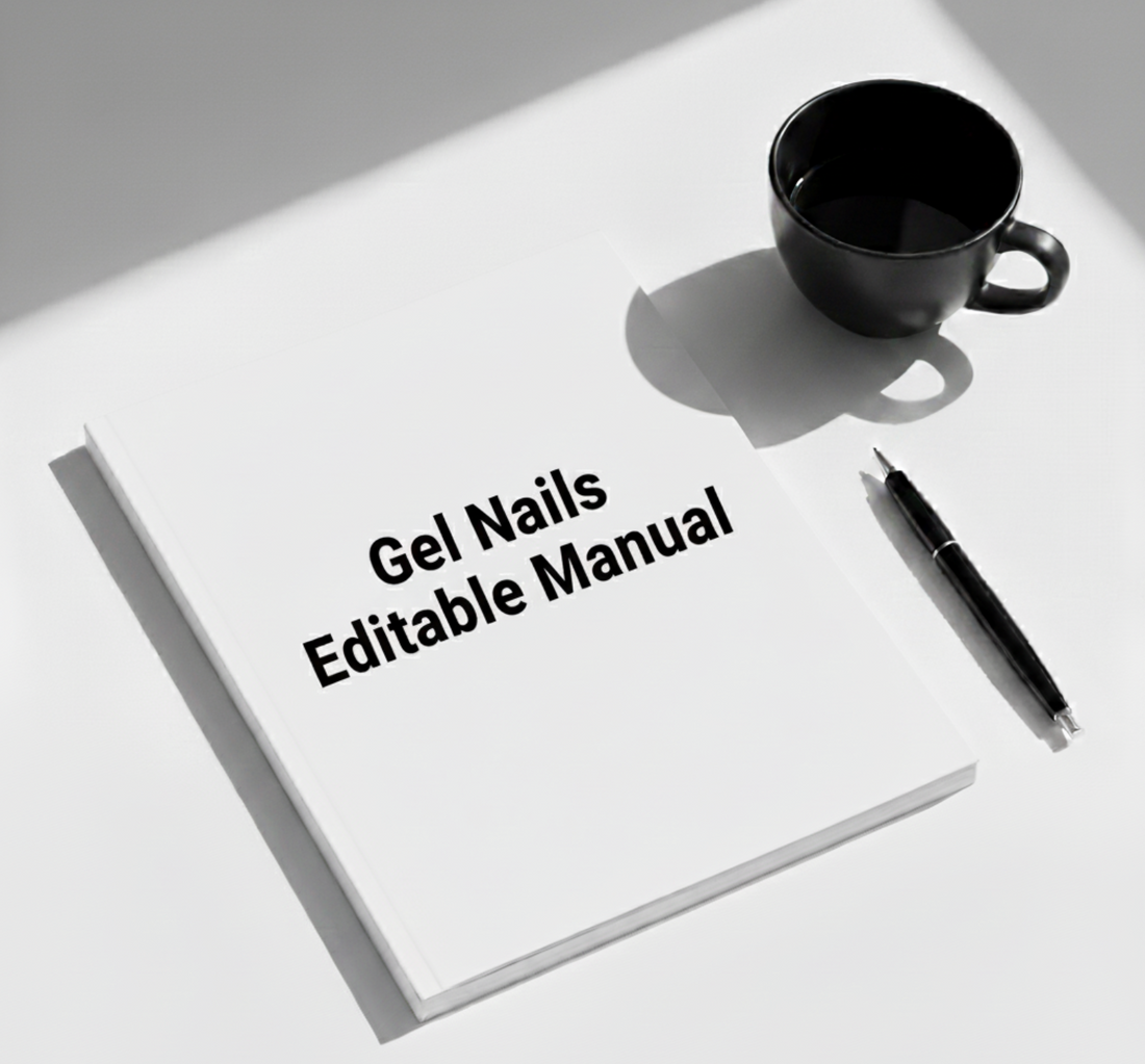 Gel Nail Extensions Editable Manual