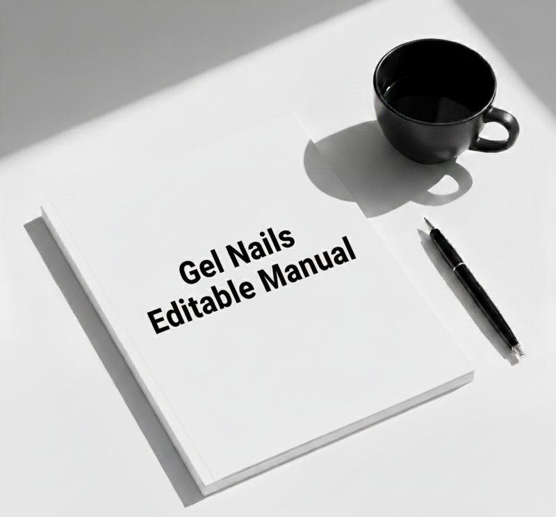 Gel Nail Extensions Editable Manual