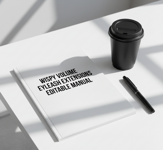 Wispy Volume Eyelash Extensions Editable Manual