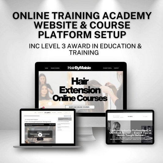 Online Training Academy Website & Course Platform Setup + Level 3 Award in Education & Training Course