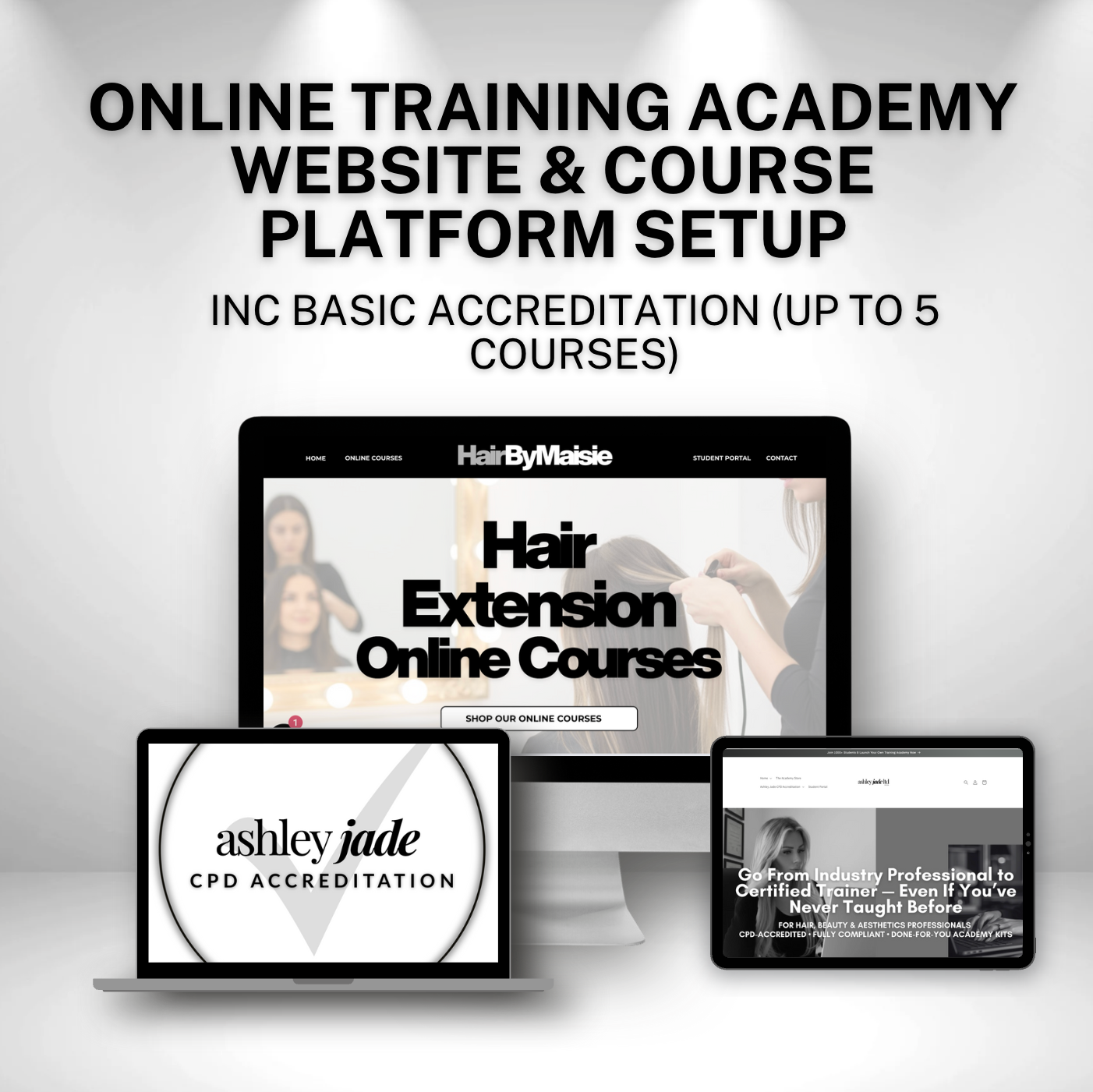 Online Training Academy Website & Course Platform Setup + Basic Accreditation (Up to 5 Courses)
